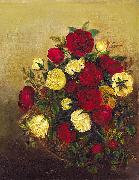 Robert Scott Duncanson Roses Still Life France oil painting artist